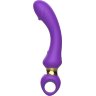 Фиолетовый изогнутый вибромассажер Moon Vibrator - 21,1 см.
