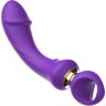 Фиолетовый изогнутый вибромассажер Moon Vibrator - 21,1 см.