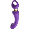 Фиолетовый изогнутый вибромассажер Moon Vibrator - 21,1 см.