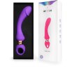 Фиолетовый изогнутый вибромассажер Moon Vibrator - 21,1 см.