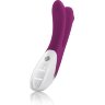 Двойной лиловый вибратор Mystim Bon Aparte - 25 см.