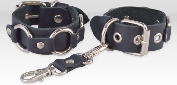 Черные кожаные наручники Властелин колец
