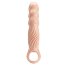 Телесная насадка на пенис с тремя вкладышами-удлинителями - 24 см.  Цена 2 438 руб. - Телесная насадка на пенис с тремя вкладышами-удлинителями - 24 см.