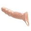 Телесная насадка на пенис с тремя вкладышами-удлинителями - 24 см.  Цена 2 438 руб. - Телесная насадка на пенис с тремя вкладышами-удлинителями - 24 см.