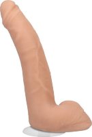 Телесный фаллоимитатор на съемной присоске Quinton James Signature Cocks - 24,1 см.