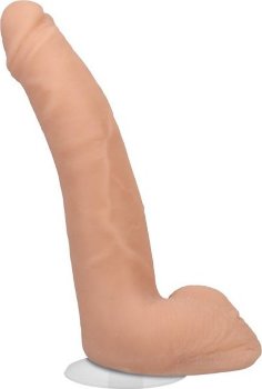 Телесный фаллоимитатор на съемной присоске Quinton James Signature Cocks - 24,1 см.