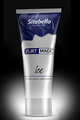 Силиконовая гель-смазка FLIRT MAGIC Ice с лёгким пролонгирующим эффектом - 75 мл.  Цена 1 230 руб. Специальный увлажняющий гель-смазка на силиконовой основе, создан по уникальной рецептуре. Содержание в продукте натурального масла розмарина, а также масел индийской мяты и шалфея позволяет мужчине задерживать наступление оргазма, благодаря чему занятие сексом приобретает более яркие краски и эмоции. Не оказывает раздражающего воздействия на кожу. Отсутствие несовместимых с латексом добавок позволяет безопасное использование с презервативами. Страна: Россия. Объем: 75 мл.