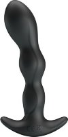 Черный анальный стимулятор простаты с вибрацией Special Anal Massager - 14,5 см.