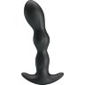 Черный анальный стимулятор простаты с вибрацией Special Anal Massager - 14,5 см.