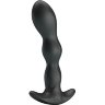 Черный анальный стимулятор простаты с вибрацией Special Anal Massager - 14,5 см.