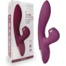 Сливовый вибратор-кролик с вакуумной стимуляцией 5’’ Silicone Suction Kiss - 20,3 см.