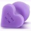 Фиолетовая анальная пробка Naughty Candy Heart Do Me Now - 8,9 см. - Фиолетовая анальная пробка Naughty Candy Heart Do Me Now - 8,9 см.