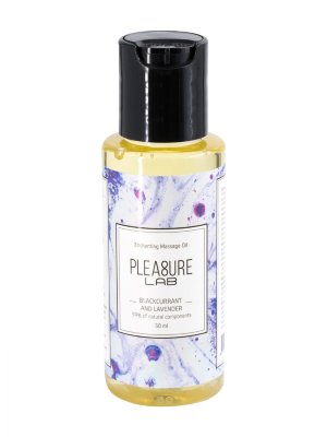 Массажное масло Pleasure Lab Enchanting с ароматом черной смородины и лаванды - 50 мл. Pleasure Lab Enchanting с ароматом черной смородины и эфирным маслом-афродизиаком лаванда способно полностью расслабить тело партнера и очаровать изысканным ароматом со свежими нотками, одаривая небывалой нежностью. Способ применения: аккуратно нанесите масло на свои ладони и медленно продвигайтесь массирующими движениями от ступней к спине и плечам партнера. Масло обеспечит легкое скольжение рук во время массажа, а воздействие на эрогенные зоны тела принесет максимальное расслабление и удовольствие. Подходит для самомассажа. аккуратно нанесите масло на свои ладони и медленно продвигайтесь массирующими движениями от ступней к спине и плечам партнера. миндальное масло, оливковое масло, масло виноградных косточек, масло персиковых косточек, парфюмерная композиция, эфирное масло лаванды, СК-СО2 экстракты (розмарин, плоды черной смородины), натуральный антиоксидант (токоферол (смесь), бета-ситостерол, сквален), витамин Е. Страна: Россия. Объем: 50 мл.