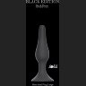 Чёрная анальная пробка Slim Anal Plug Large - 12,5 см.