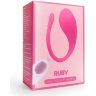 Ярко-розовый гладкий вагинальный виброшарик Ruby