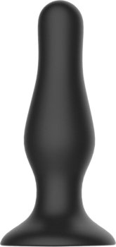 Черная анальная пробка Self Penetrating Butt Plug № 67 - 12,7 см.