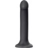 Черный фаллос на присоске Silicone Bendable Dildo XL - 20 см.