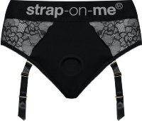 Черные трусики для насадок Diva Lingerie Harness - size L