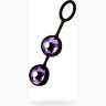 Фиолетово-чёрные вагинальные шарики TOYFA A-toys