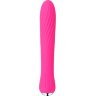 Вибратор со спиралевидным рельефом и функцией нагрева Anya Plum Red - 19,6 см.