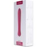 Вибратор со спиралевидным рельефом и функцией нагрева Anya Plum Red - 19,6 см.