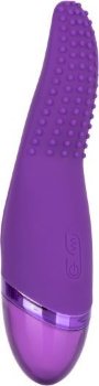 Фиолетовый вибромассажер Aura Tickler с шишечками - 17,25 см.