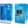 Голубая вибропробка для ношения B-vibe Snug Plug 3 - 12,4 см.