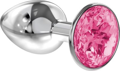 Малая серебристая анальная пробка Diamond Pink Sparkle Small с розовым кристаллом - 7 см.  Цена 1 069 руб. Длина: 7 см. Диаметр: 2.8 см. Анальная пробка из гигиеничного металла под серебро с ярким кристаллом. Обладает сглаженной формой, что позволяет обеспечить легкое введение и комфортное ношение. Снабжена ограничительным основанием для безопасного использования. Рабочая длина - 6 см. Вес - 50 гр. Страна: Россия. Материал: металл.