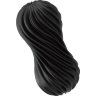 Мастурбатор FLEX Rocky Black с плотным рельефом