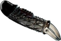 Черная насадка с вибрацией Cecelia - 18,5 см.