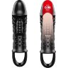 Черная насадка с вибрацией Cecelia - 18,5 см.