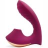 Сливовый L-образный вибромассажёр с вакуумной стимуляцией 3,5’’ Silicone Billow Suction Lover