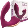 Сливовый L-образный вибромассажёр с вакуумной стимуляцией 3,5’’ Silicone Billow Suction Lover