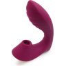 Сливовый L-образный вибромассажёр с вакуумной стимуляцией 3,5’’ Silicone Billow Suction Lover
