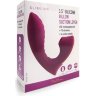 Сливовый L-образный вибромассажёр с вакуумной стимуляцией 3,5’’ Silicone Billow Suction Lover