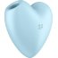 Голубой вибромассажер Cutie Heart с вакуум-волновой стимуляцией  Цена 7 385 руб. - Голубой вибромассажер Cutie Heart с вакуум-волновой стимуляцией