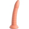 Телесный фаллоимитатор на присоске Wild Thing - 19,7 см.