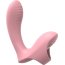 Нежно-розовый вибромассажер с петелькой на палец  Цена 5 749 руб. - Нежно-розовый вибромассажер с петелькой на палец
