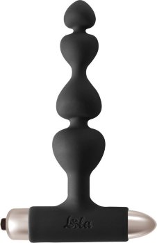 Черная анальная вибропробка-елочка New Edition Excellence - 15 см.