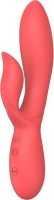 Коралловый вибратор-кролик из силикона Isida - 21 см.