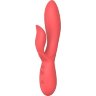 Коралловый вибратор-кролик из силикона Isida - 21 см.