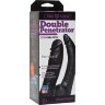 Черная насадка-фаллоимитатор для двойной стимуляции Double Penetrator - 16 см.