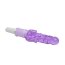 Фиолетовый вибратор с дополнительными отростками - 21 см.  Цена 1 711 руб. - Фиолетовый вибратор с дополнительными отростками - 21 см.