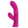 Розовый вибростимулятор-кролик Next Wave - 16,3 см.