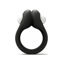 Черное эрекционное кольцо Zippy Vibrating Ring With Bullet
