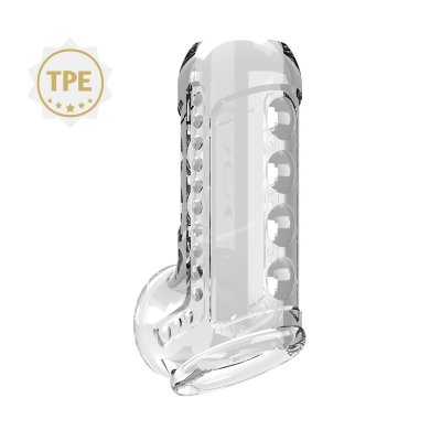 Прозрачная насадка на пенис Farrel  Цена 1 164 руб. Длина: 12.7 см. Диаметр: 3.1 см. Насадка на пенис с отверстием для мошонки увеличит диаметр члена подарит дополнительную стимуляцию партнерше за счет внешнего рельефа. Насадка не будет снижать чувствительность, поскольку головка остается открытой. Страна: Китай. Материал: термопластичный эластомер (TPE).