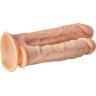 Телесный анально-вагинальный фаллоимитатор Double Penetrator - 19,5 см.