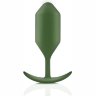 Пробка цвета хаки для ношения B-vibe Snug Plug 4 - 14 см.