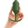 Пробка цвета хаки для ношения B-vibe Snug Plug 4 - 14 см.