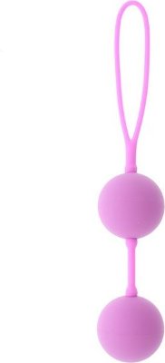 Розовые вагинальные шарики на силиконовой связке GOOD VIBES THE PERFECT BALLS PINK Длина: 19 см. Диаметр: 3.5 см. Розовые вагинальные шарики на силиконовой связке GOOD VIBES THE PERFECT BALLS PINK. Внутри каждого шарика, выполненного из анодированного пластика, имеется металлический шарик для смещения центра тяжести. Страна: Китай. Материал: анодированный пластик, TPE.